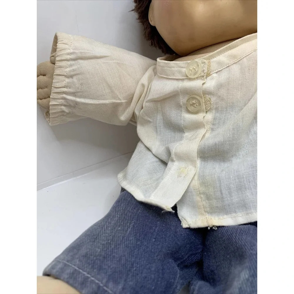 Vintage 1985 Cabbage Patch Kids Doll Boy Tooth Brown Hair - Picture 8 of 12